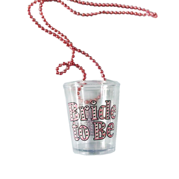 Bride To Be Shot Glass On A Chain Drinking Accessories Henstuff 1978