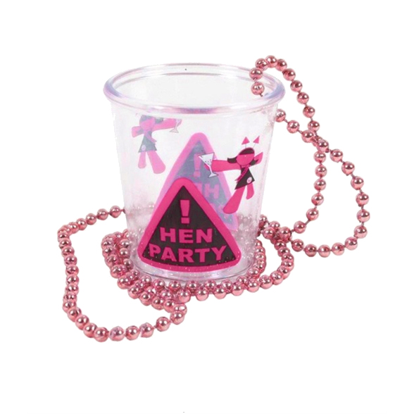 Hen Night Shot Glass On Chain Drinking Accessories Hen Party 0407